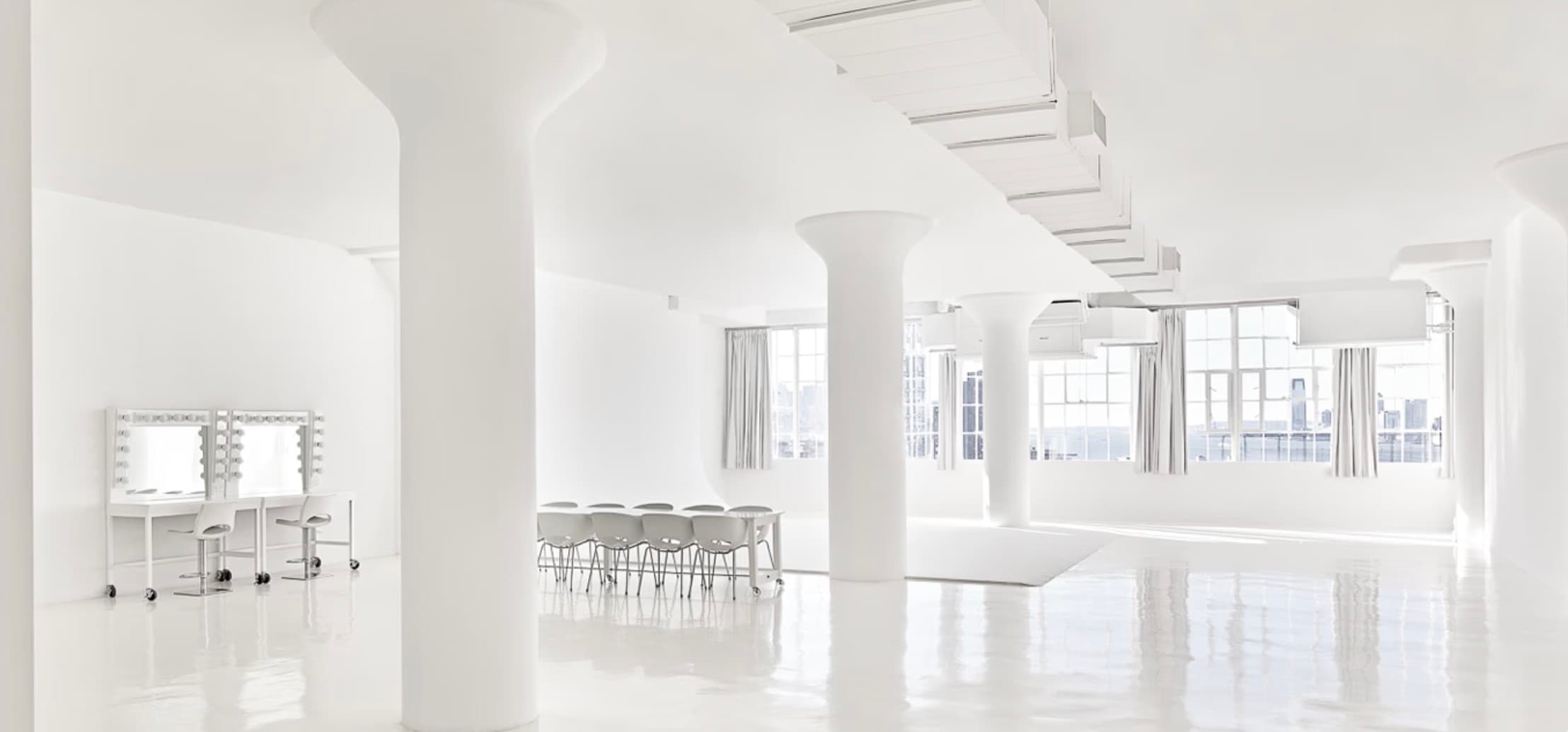 Loft with vanity row