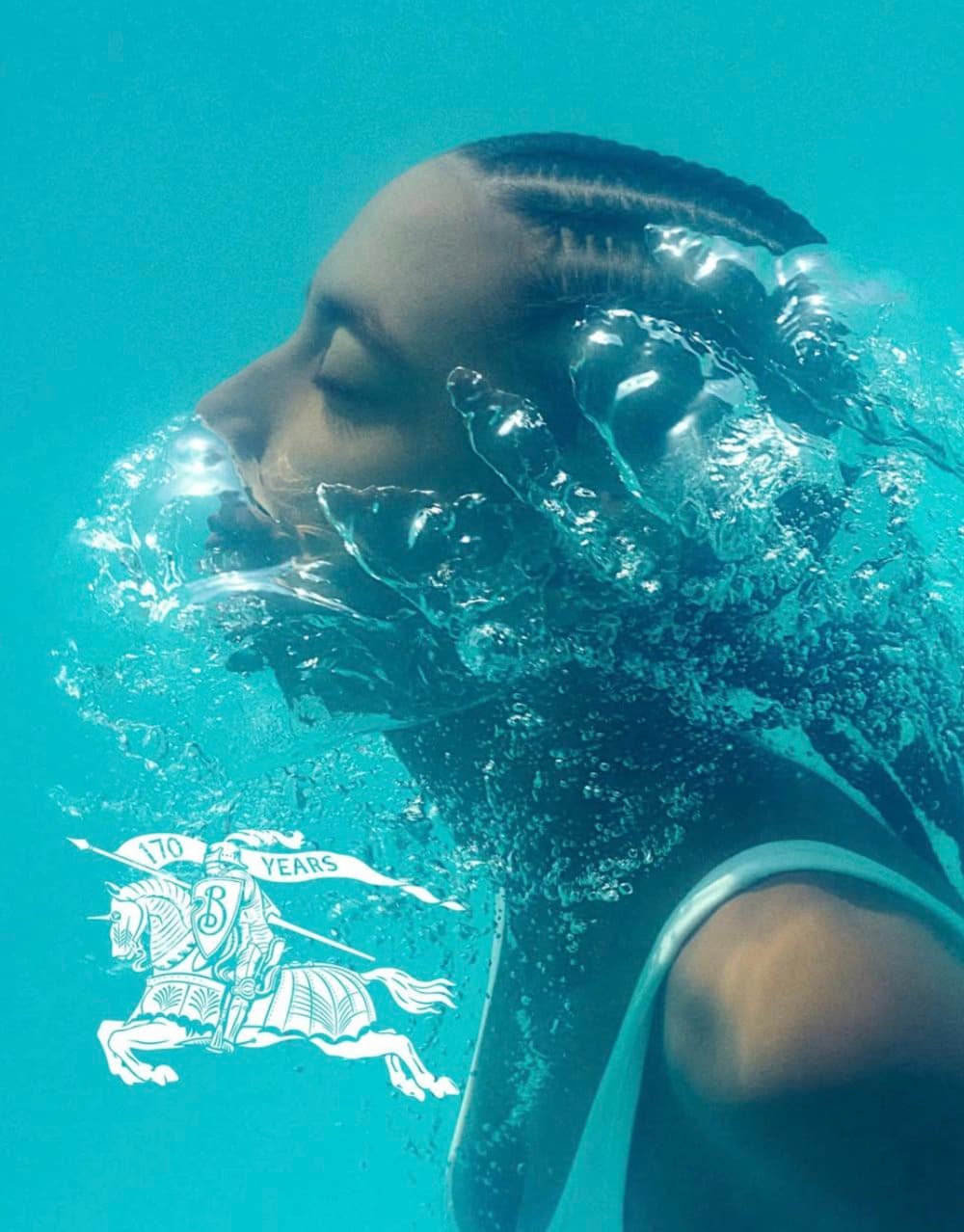 Halsen — submerged portrait, water break